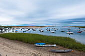 Boats in Pamet Harbor, Truro, Cape Cod, Massachusetts, USA.