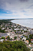 Übersicht über die Stadt und den Hafen, Provincetown, Cape Cod, Massachusetts, USA