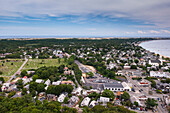 Übersicht über Stadt und Uferlinie, Provincetown, Cape Cod, Massachusetts, USA