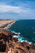 Waves hitting Shoreline, Aruba, Lesser Antilles, Caribbean