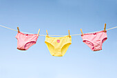 Underwear Hanging on Clothesline