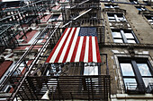 Blick auf ein Wohnhaus, Greenwich Village, New York City, New York, USA