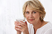 Woman with Glass of Water