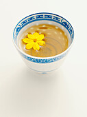 Chinese Cup of Jasmine Tea with Blossom, Studio Shot