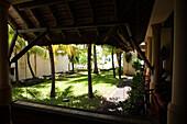 Innenhof eines Resorts, Mauritius