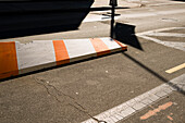 Traffic Divider in Street, Brooklyn, New York City, New York, USA