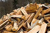 Pile of Wood, Salzburg, Salzburger Land, Austria