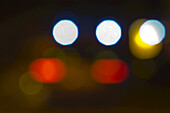 Blurred City Lights at Night