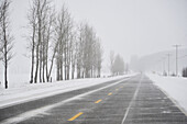 Schnellstraße in Winter, Ontario, Kanada