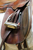 Close-Up of English Saddle