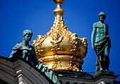 Winterpalast, St. Petersburg, Russland; Detail eines Palastes aus dem kaiserlichen Russland