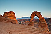 Delicate Arch, Arches National Park, Moab, Utah, Usa; Natural Arch Rock Formation
