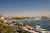 High Angle View Of Coastal City; Mazatlan, Sinaloa State, Mexico