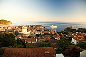 Hohe Winkelansicht von Dubrovnik; Kroatien