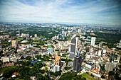 Aerial View Of Kuala Lumpur; Sabah, Malaysian Borneo, Malaysia