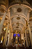 Kathedrale der Unbefleckten Empfängnis, erbaut 1856 mit einer Mischung aus spanischem und maurischem Stil, im historischen Altstadtviertel gelegen; Mazatlan, Sinaloa, Mexiko