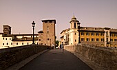 Brücke, die zum Vatikan führt; Rom, Italien