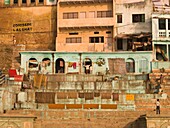 Gebäude in Varanasi; Indien