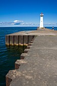 Outer Sodus Lighthouse; Rochester, New York State, Usa