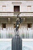 Courtyard Of Boston Public Library; Copley Square, Boston, Massachusetts, Usa