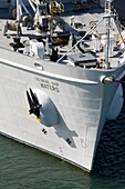 Us Naval Ship Waters In Port Canaveral; Cocoa Beach, Florida, Usa