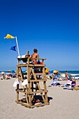 Lifeguard Tower; Cocoa Beach, Florida, Usa