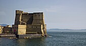 Fortress At The Edge Of Harbor; Naples Italy
