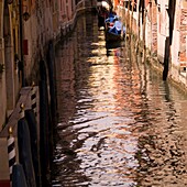 Leerer venezianischer Kanal; Venedig, Italien