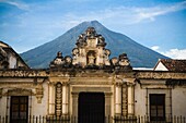Facade Of Baroque Building; Antigua, Guatemala