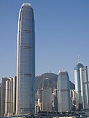 Zwei Hochhäuser des Internationalen Finanzzentrums; Hongkong, China