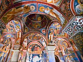 Goreme Open Air Museum, Cappadocia, Turkey; Low Angle View Of Religious Paintings