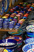 Istanbul, Turkey, Pottery Display In Shop