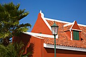 Lokale Architektur; Geschichtsmuseum, Oranjestad, Insel Aruba, Königreich der Niederlande.
