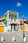 Lokale Architektur; Historisches Museum, Oranjestad, Insel Aruba, Königreich der Niederlande.
