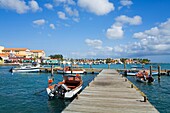 Harbour; Oranjestad, Aruba Island, Kingdom Of The Netherlands.