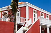 Lokale Architektur; Hotel Columbia, Oranjestad, Insel Aruba, Aruba, Königreich der Niederlande