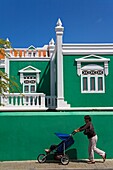 Lokale Architektur; Registro Civily Censo Building, Oranjestad, Insel Aruba, Aruba, Königreich der Niederlande