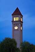 Clock Tower In Riverfront Park; Spokane, Washington, Usa