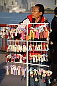 Street Vendor On The Bund; Shanghai, China