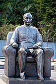 Statue Of Dr. Sun Yat Sen By Cao Chong-En In Sun Yat Sen Memorial Hall; Taipei, Taiwan, Republic Of China