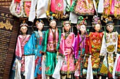 Dolls In Antique Store On Cat Street (Upper Lascar Row); Hong Kong, Hong Kong Island, China