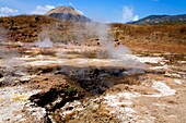 San Jacinto, Leon, Nicaragua, Central America; Volcanic Mudpots