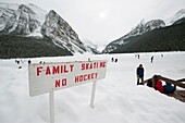 Eislaufbahn, Banff, Alberta, Kanada