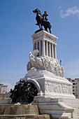 Statue von Jose Marti zu Pferd; Havanna, Kuba