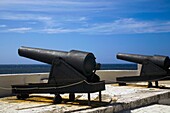Kanonen in der Festung San Salvador De La Punta; Havanna, Kuba
