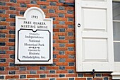 Free Quaker Meeting House, Independence National Historical Park, Philadelphia, Pennsylvania, Usa