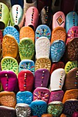 Shoe Display In A Shop In Essaouira, Morocco