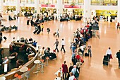 Line In Airport, Costa Del Sol, Malaga, Spain