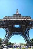 Sockel des Eiffelturms, Paris, Frankreich