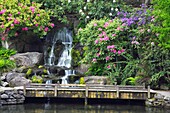 Springbrunnen in malerischen Gärten